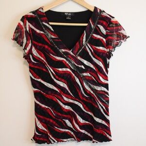 Style & Co Petite Y2K Blouse size Medium